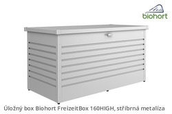 Biohort Úložný box FreizeitBox 160HIGH, stříbrná metalíza