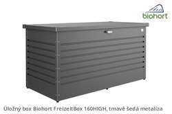 Biohort Úložný box FreizeitBox 160HIGH, tmavě šedá metalíza